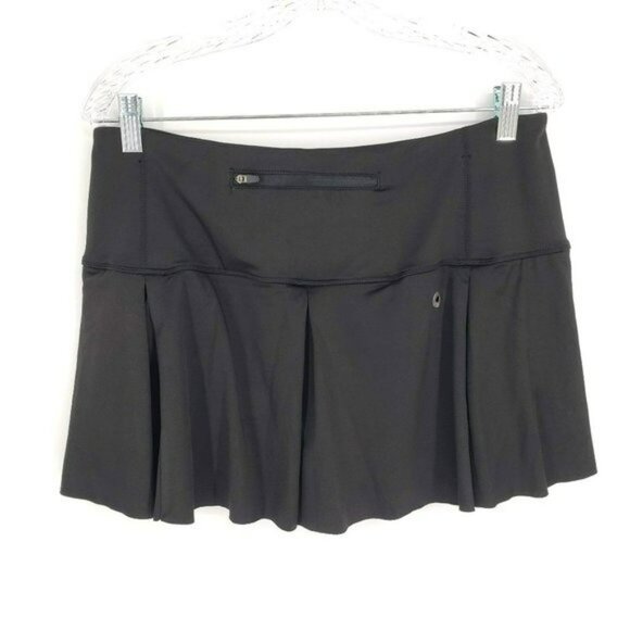 Athletic Skort Unbranded Black 12 Stretch Shorts Skirt Tennis Running Athleisure - Picture 10 of 11